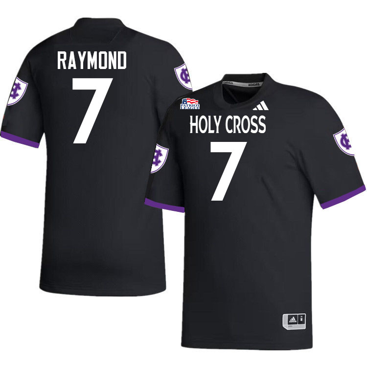 Holy Cross Crusaders #7 Kalif Raymond College Football Jerseys,Uniforms-Black
